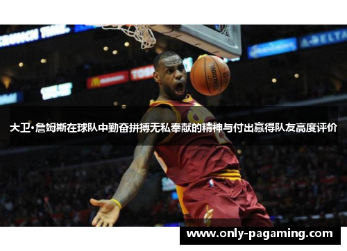 大卫·詹姆斯在球队中勤奋拼搏无私奉献的精神与付出赢得队友高度评价
